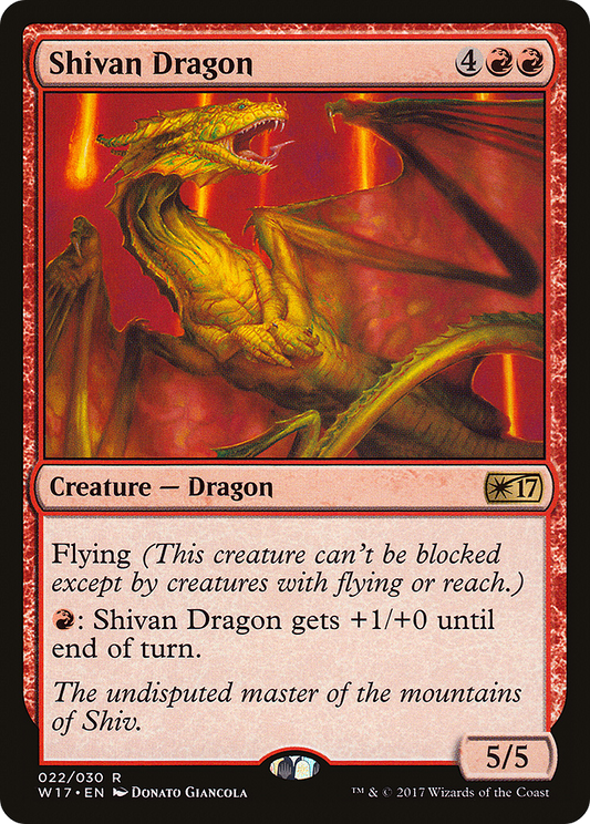 Shivan Dragon [Welcome Deck 2017]
