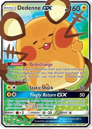 Dedenne GX (195a/214) [Alternate Art Promos] | Silver Goblin