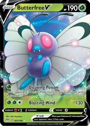 Butterfree V (1) Holofoil - SWSH03 Darkness Ablaze