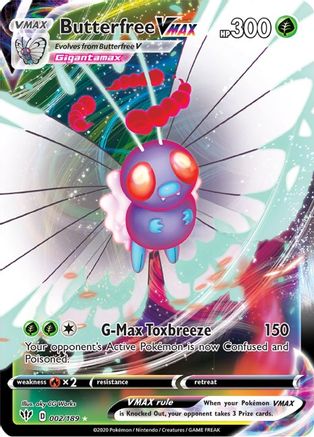 Butterfree VMAX (2) Holofoil - SWSH03 Darkness Ablaze