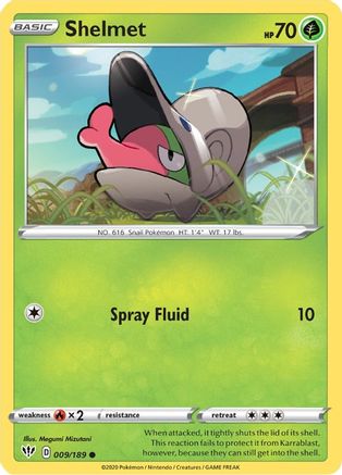 Shelmet (9) Reverse Holofoil - Darkness Ablaze