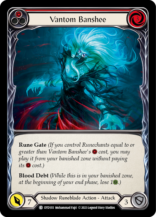 Vantom Banshee (Red) [DTD155] (Dusk Till Dawn)  Rainbow Foil | Silver Goblin