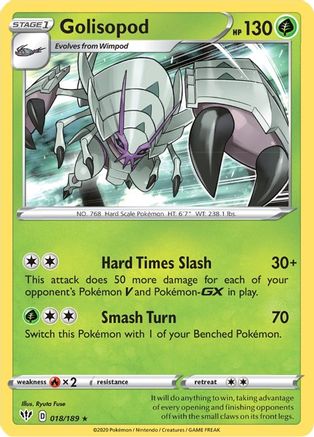 Golisopod (18) Holofoil - SWSH03 Darkness Ablaze