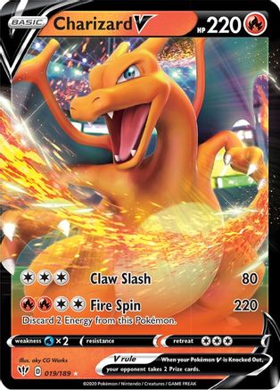 Charizard V (19) Holofoil - SWSH03 Darkness Ablaze