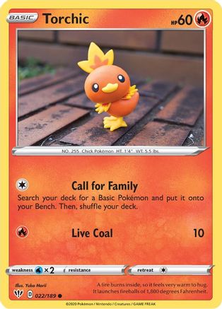 Torchic (22) Reverse Holofoil - Darkness Ablaze