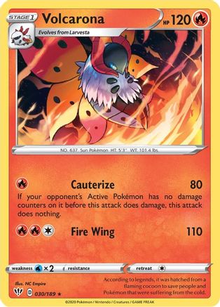 Volcarona (30) Reverse Holofoil - Darkness Ablaze