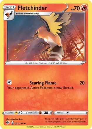 Fletchinder (31) Reverse Holofoil - Darkness Ablaze