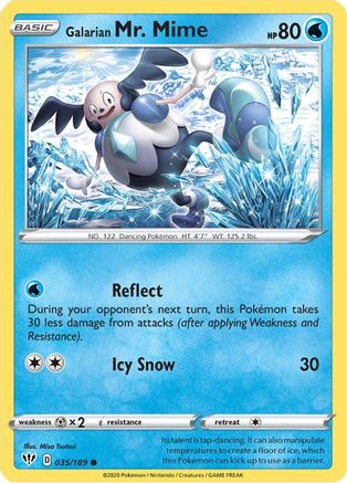 Galarian Mr. Mime (35) Reverse Holofoil - Darkness Ablaze