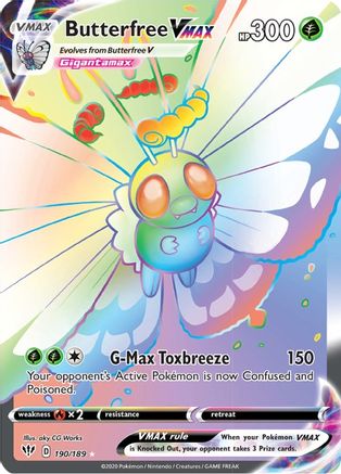 Butterfree VMAX (Secret) (190) Holofoil - SWSH03 Darkness Ablaze