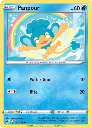 Panpour (041/189) [Sword & Shield: Darkness Ablaze] Reverse Holofoil