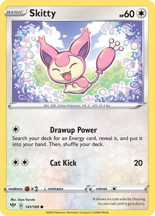Skitty (141/189) [Sword & Shield: Darkness Ablaze] Reverse Holofoil