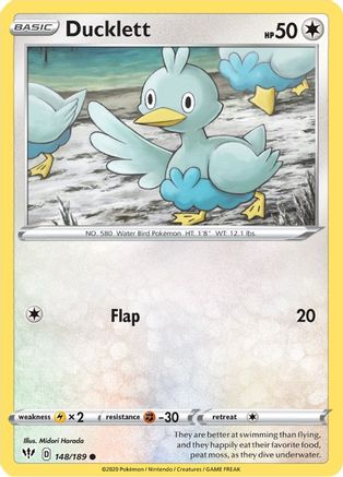 Ducklett (148/189) [Sword & Shield: Darkness Ablaze] | Silver Goblin