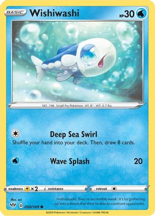 Wishiwashi (050/189) [Sword & Shield: Darkness Ablaze] Reverse Holofoil