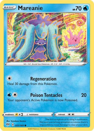 Mareanie (51) Reverse Holofoil - Darkness Ablaze