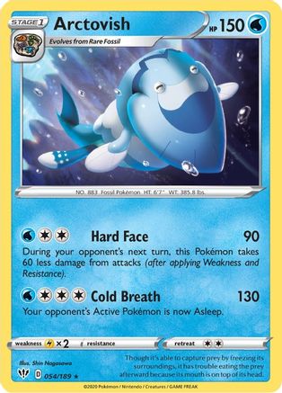 Arctovish (54) Reverse Holofoil - Darkness Ablaze