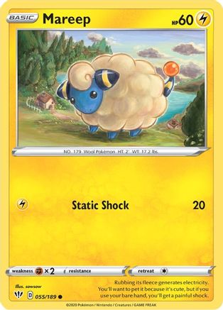 Mareep (55) Reverse Holofoil - Darkness Ablaze