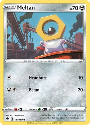 Meltan (129) Reverse Holofoil - Darkness Ablaze