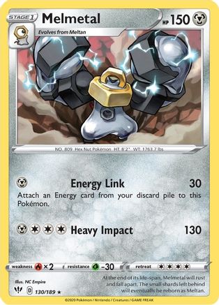 Melmetal (130) Reverse Holofoil - Darkness Ablaze