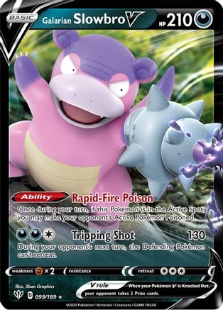 Galarian Slowbro V (099/189) [Sword & Shield: Darkness Ablaze] | Silver Goblin