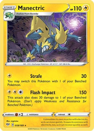Manectric (059/189) [Sword & Shield: Darkness Ablaze] Reverse Holofoil