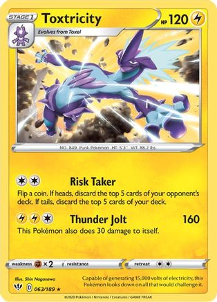 Toxtricity (063/189) [Sword & Shield: Darkness Ablaze] Reverse Holofoil