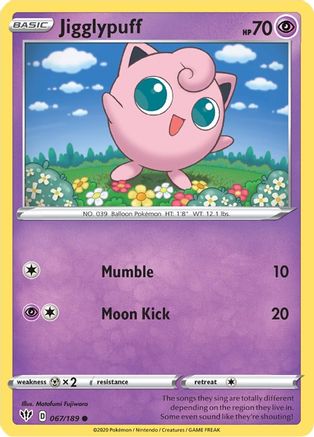 Jigglypuff (67) Reverse Holofoil - Darkness Ablaze