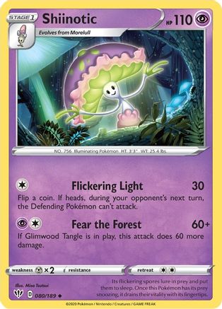 Shiinotic (80) Reverse Holofoil - Darkness Ablaze
