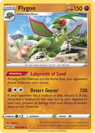 Flygon (091/189) [Sword & Shield: Darkness Ablaze] | Silver Goblin