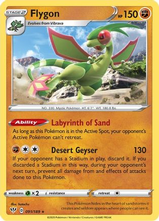 Flygon (91) Reverse Holofoil - Darkness Ablaze