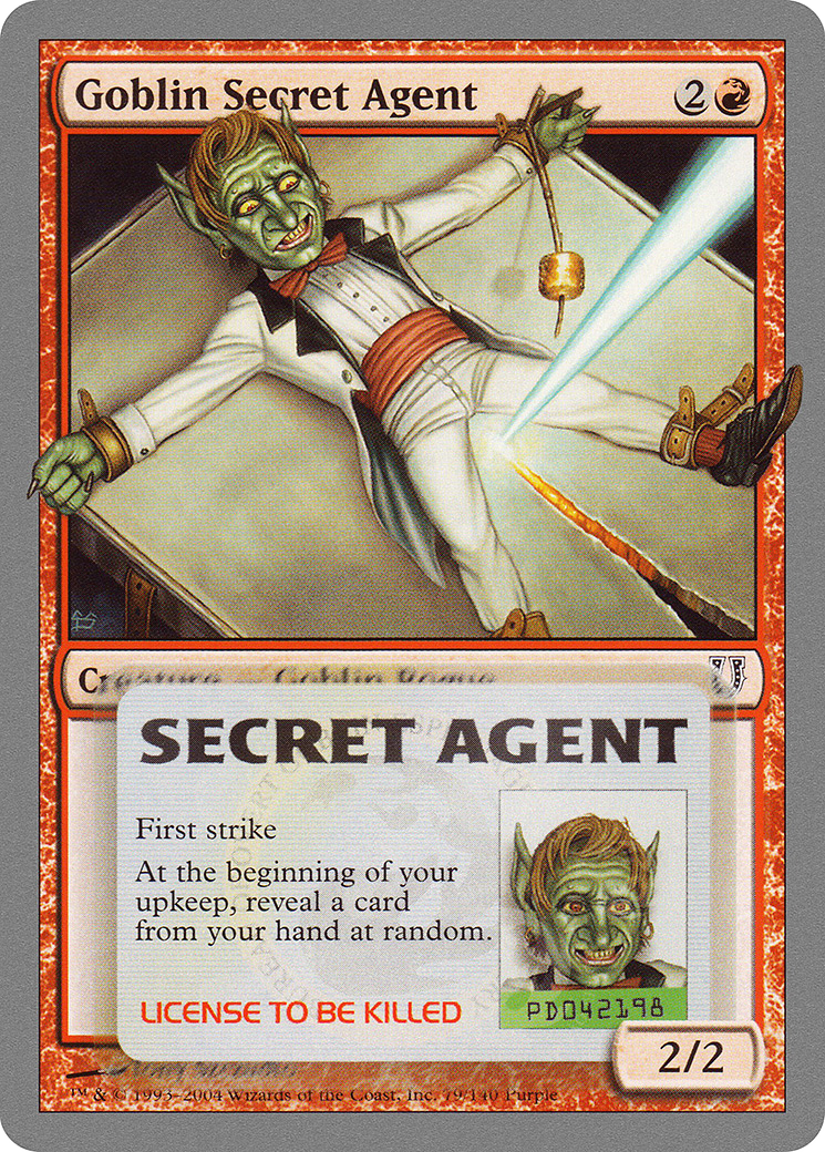 Goblin Secret Agent (079) Foil - Unhinged