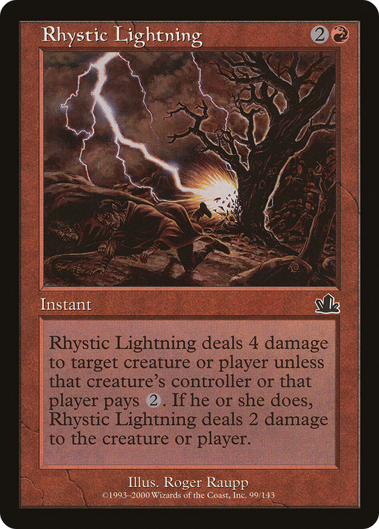 Rhystic Lightning [Prophecy] Foil