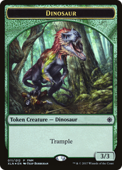 Dinosaur // Treasure Double-Sided Token [Friday Night Magic 2017] | Silver Goblin