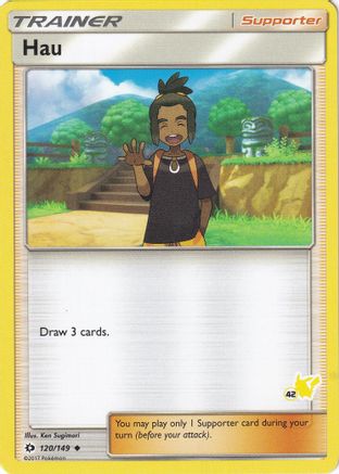 Hau - 120/149 (#42 Pikachu Stamped) (120) - Battle Academy