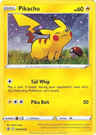 Pikachu - SWSH039 (SWSH039) Holofoil - SWSH Sword & Shield Promo Cards