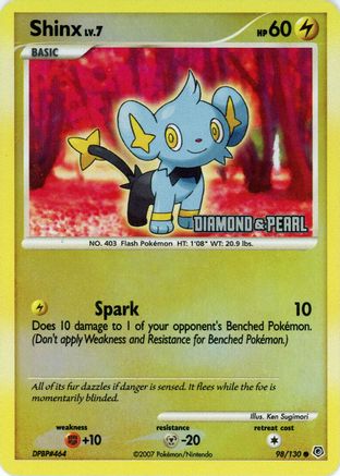 Shinx (98/130) [Burger King Promos: 2008 Collection] | Silver Goblin