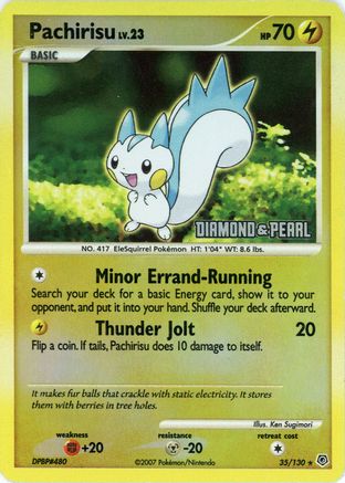 Pachirisu (35/130) [Burger King Promos: 2008 Collection] | Silver Goblin