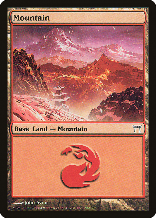 Mountain (299) [Champions of Kamigawa] Foil