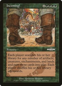 Incoming! (Oversized) [Oversize Cards] | Silver Goblin