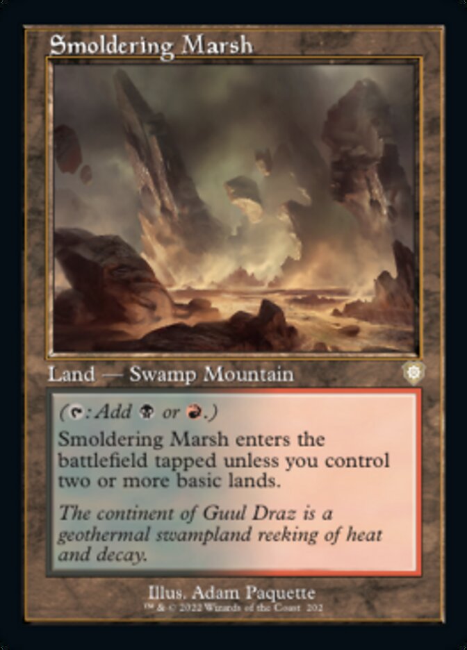 Smoldering Marsh (Retro) [The Brothers' War Commander] | Silver Goblin