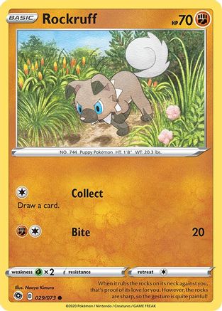 Rockruff (29) Reverse Holofoil - Champions Path