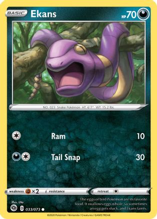 Ekans (033/073) [Sword & Shield: Champion's Path] Reverse Holofoil