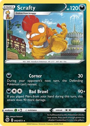 Scrafty (042/073) [Sword & Shield: Champion's Path] | Silver Goblin