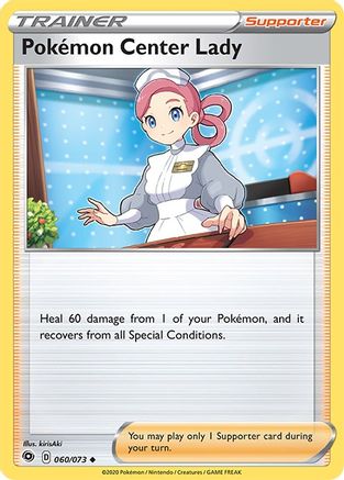 Pokemon Center Lady (60) Reverse Holofoil - Champions Path