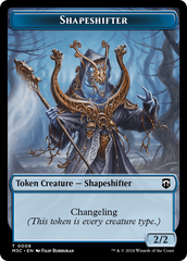 Shapeshifter (0008) (Ripple Foil) // Dragon Double-Sided Token [Modern Horizons 3 Commander Tokens] | Silver Goblin