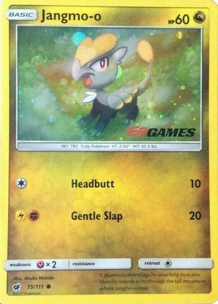 Jangmo-o (75/111) (Cosmos Holo) (EB Games Promo) [Sun & Moon: Crimson Invasion] | Silver Goblin