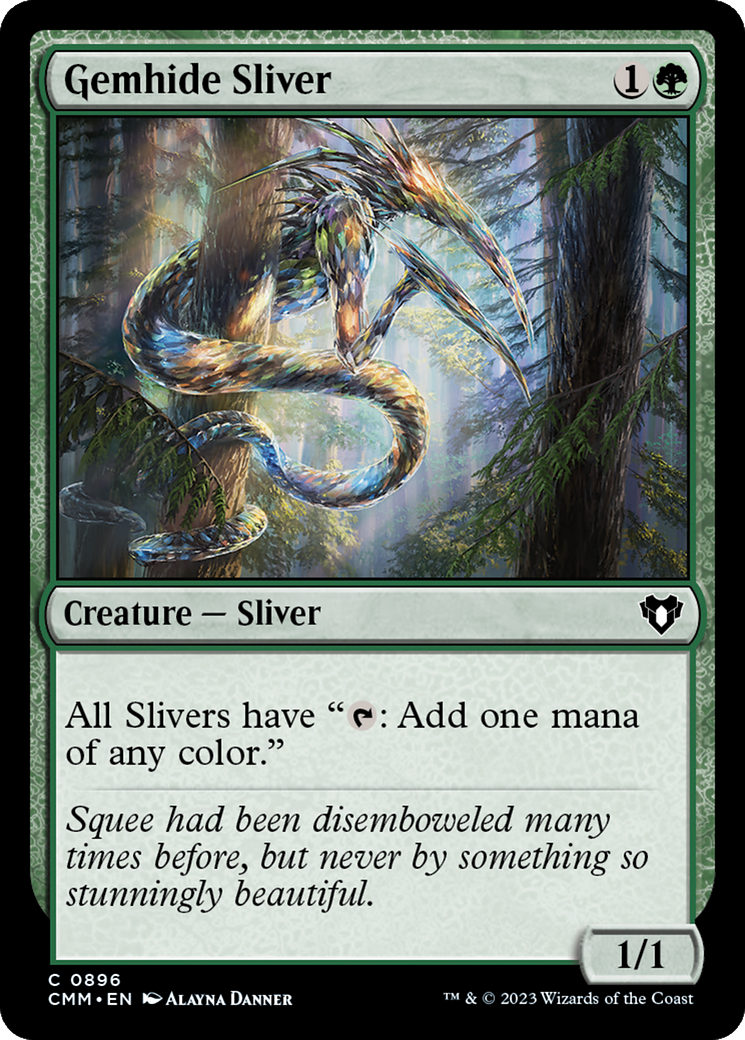 Gemhide Sliver [Commander Masters] | Silver Goblin