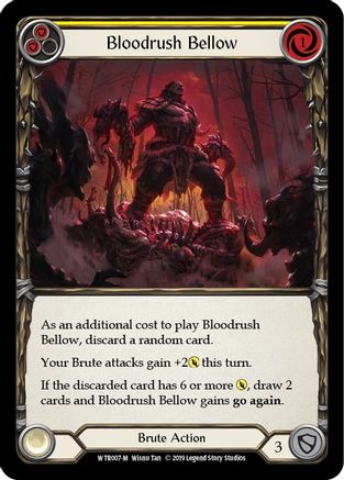 Bloodrush Bellow (WTR007) (Unlimited Edition) Rainbow Foil - Welcome to Rathe