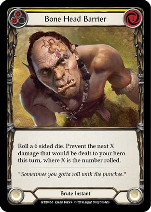 Bone Head Barrier (WTR010) (Unlimited Edition) Rainbow Foil - Welcome to Rathe