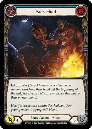 Pack Hunt (Blue) (WTR025) (Unlimited Edition) Rainbow Foil - Welcome to Rathe