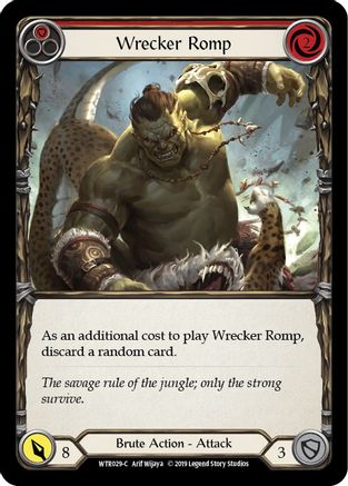 Wrecker Romp (Red) Unlimited Edition Rainbow Foil (WTR029) - Welcome to Rathe | Silver Goblin